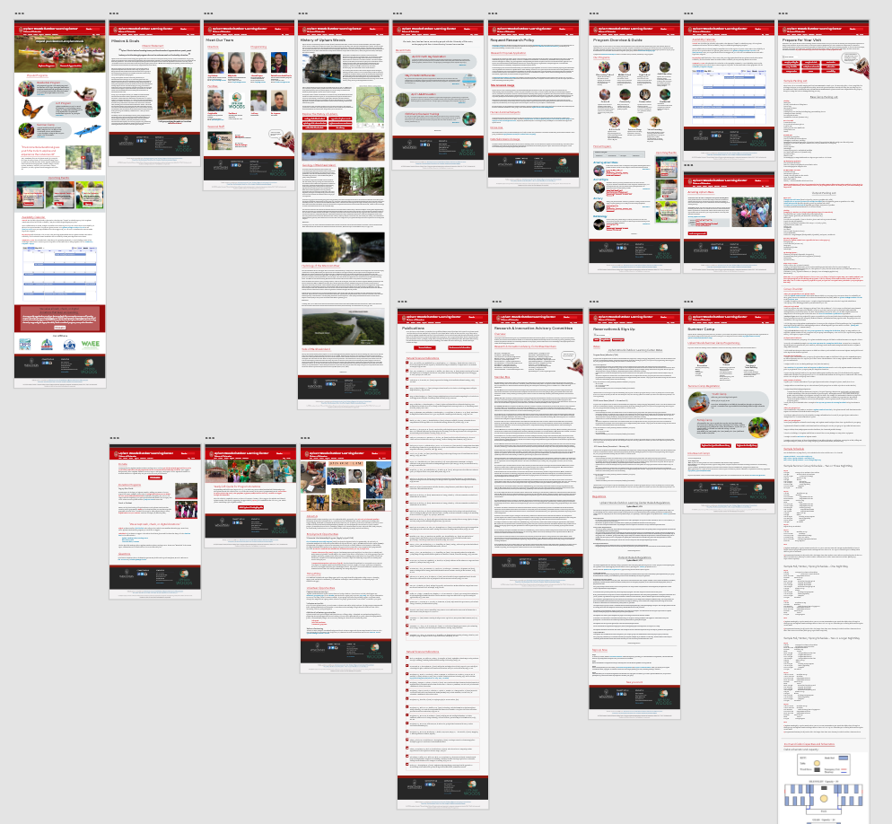 Upham Woods Redesign XD Layout